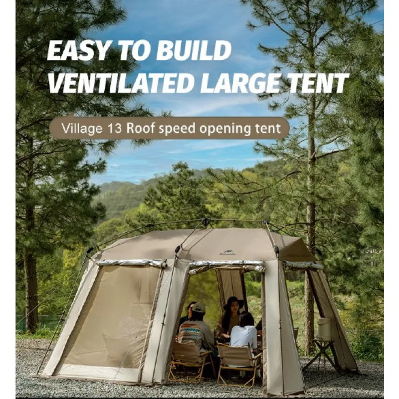Naturehike Village 13 Upgraded Camping Auto Tent Luxury CNH23ZP12003 ...