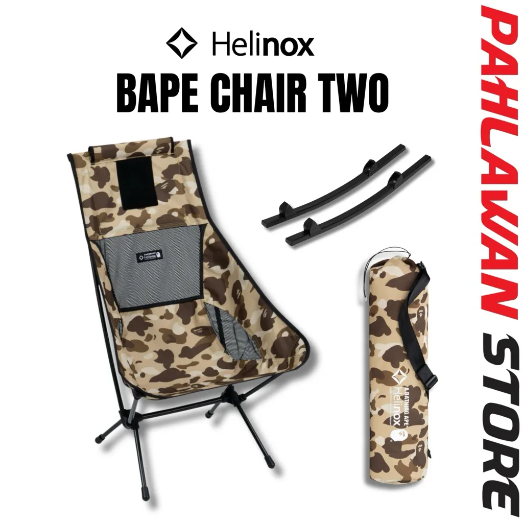 Helinox x A Bathing Ape Chair Two + Rocking Foot - BAPE CAMO
